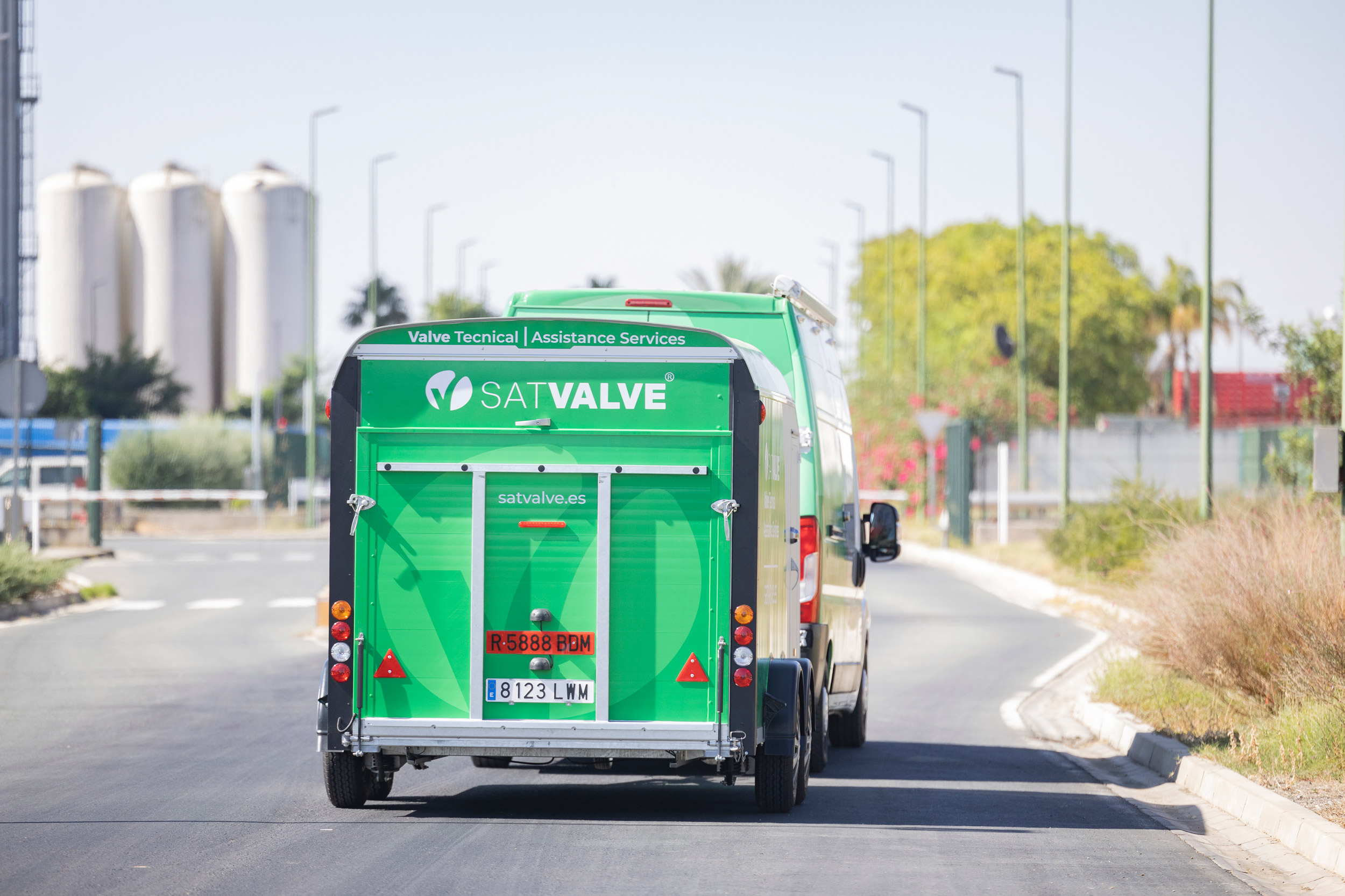 Vehículo de Satvalve Vehículo de la empresa Satvalve